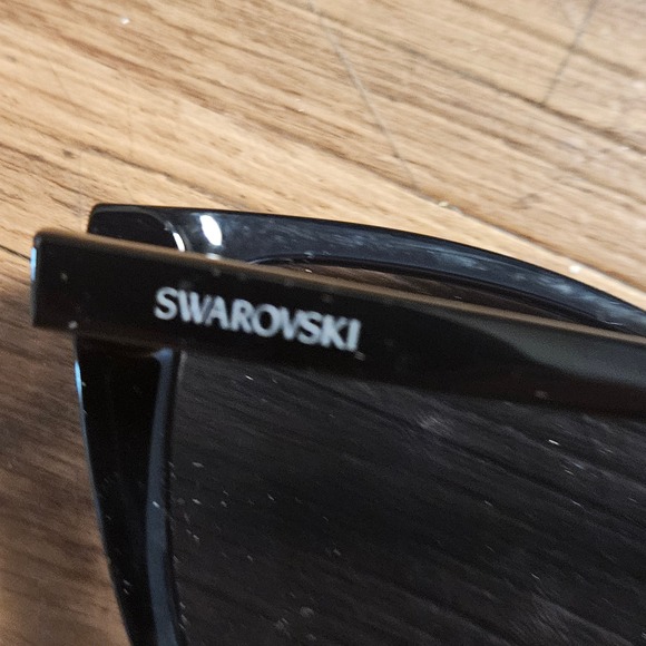 Swarovski Womens Cat Eye Sunglasses Designer Frames 53-15-140 Black Quiet Luxury main image 4